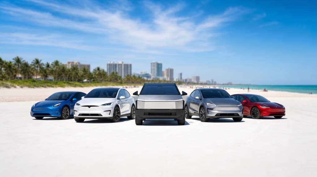 Flota de Tesla para alquilar en Miami
